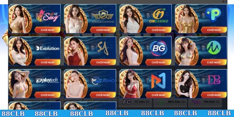 Casino cung cấp nhiều bàn chơi đa dạng