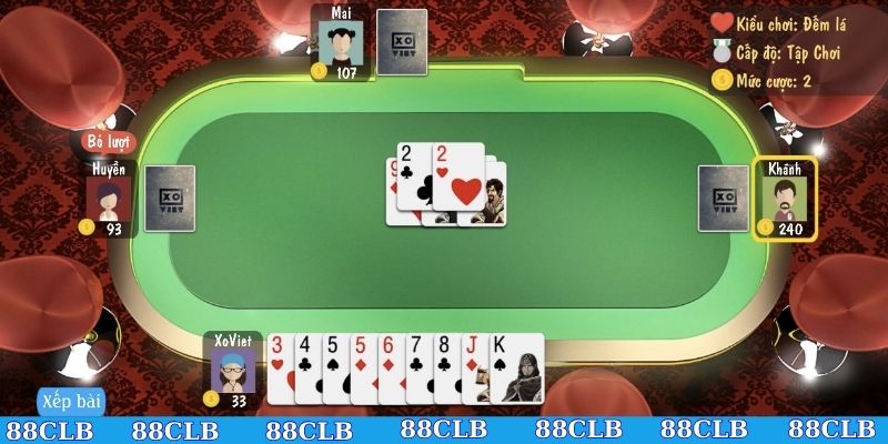 Chơi xì tố đối chiến kịch tính